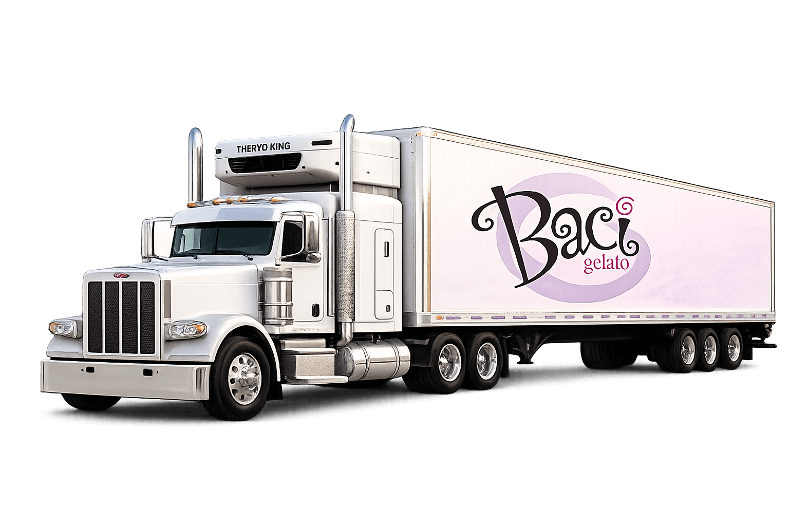 Baci Gelato delivery truck